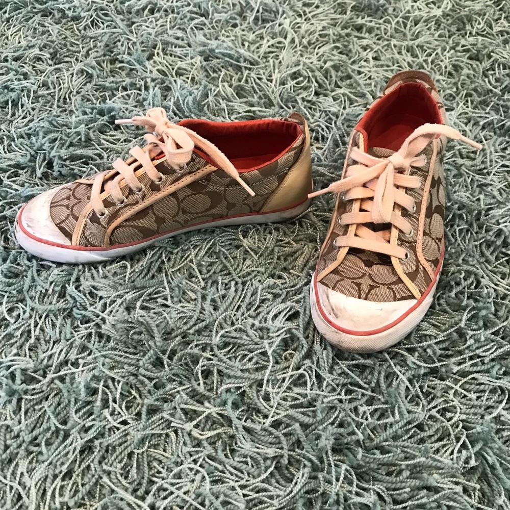 Coach Logo Sneakers - Size 8